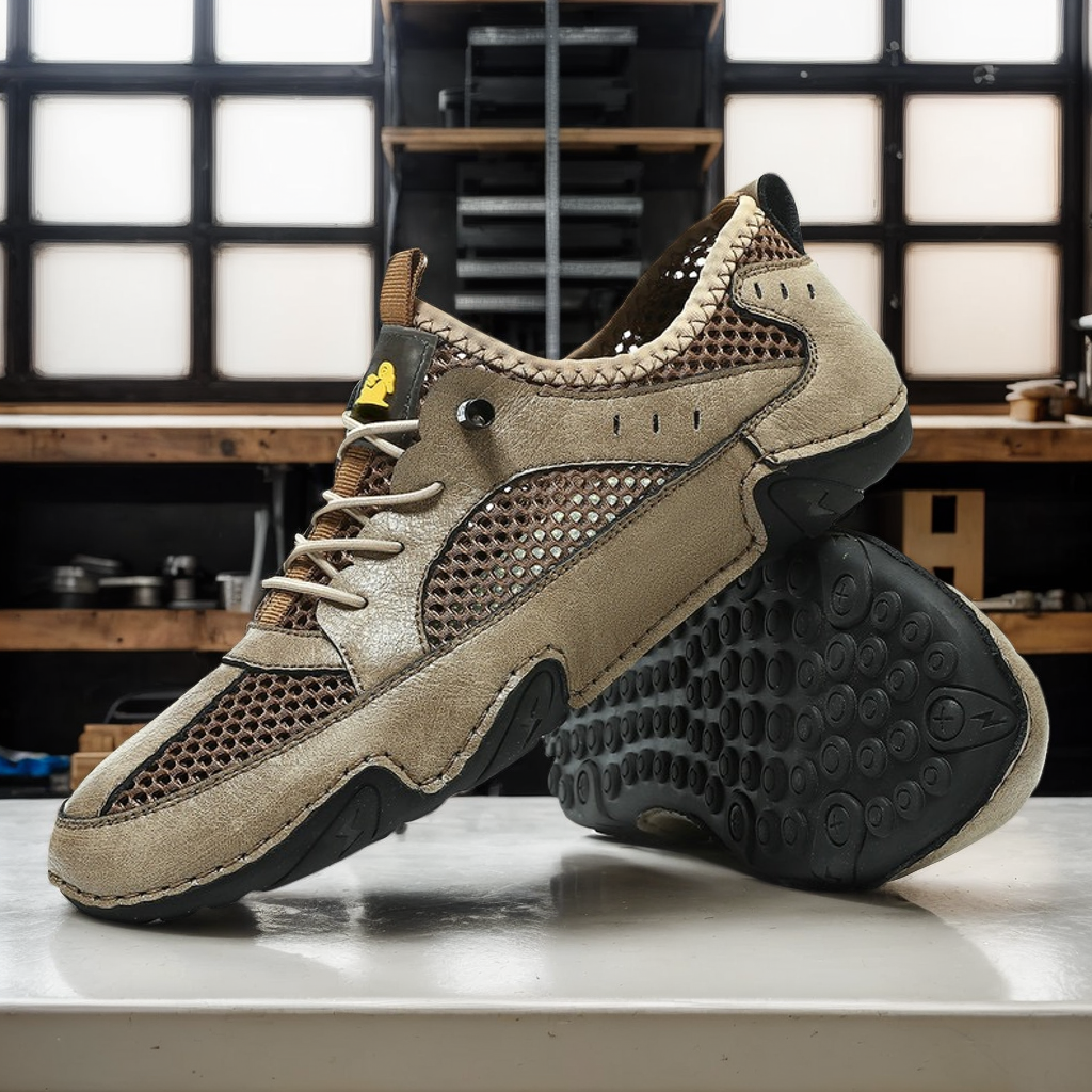 ⏰Last Day! 45% OFF 🔥GARB®Men's Genuine Leather Mesh Breathable Driving loafers