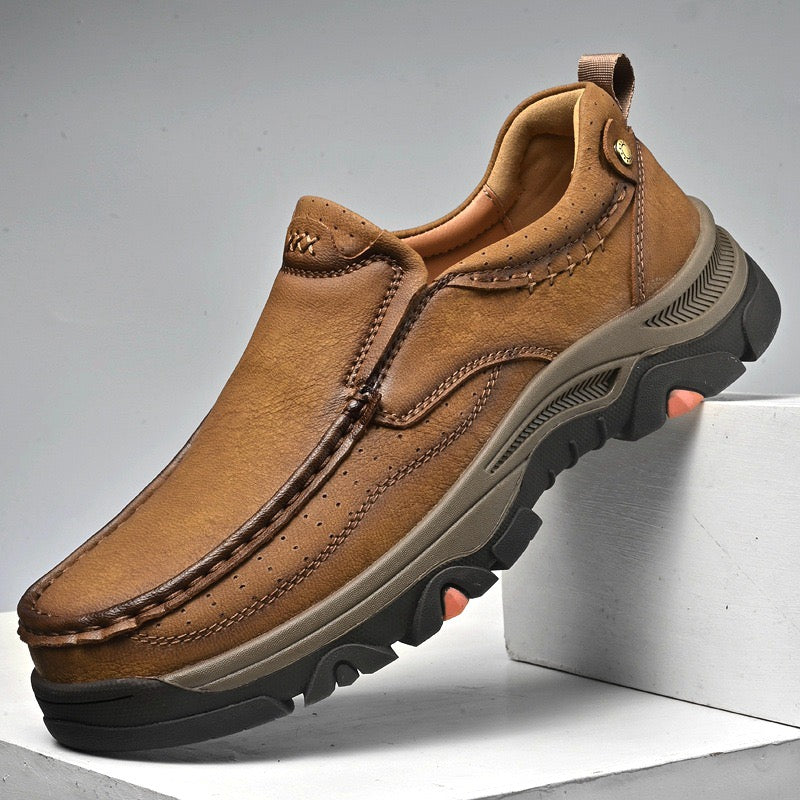 ⏰Last Day! 45% OFF  🔥GARB®Men's Genuine Leather Outdoor Slip-On Loafers with Arch Support & Wide Toe Box