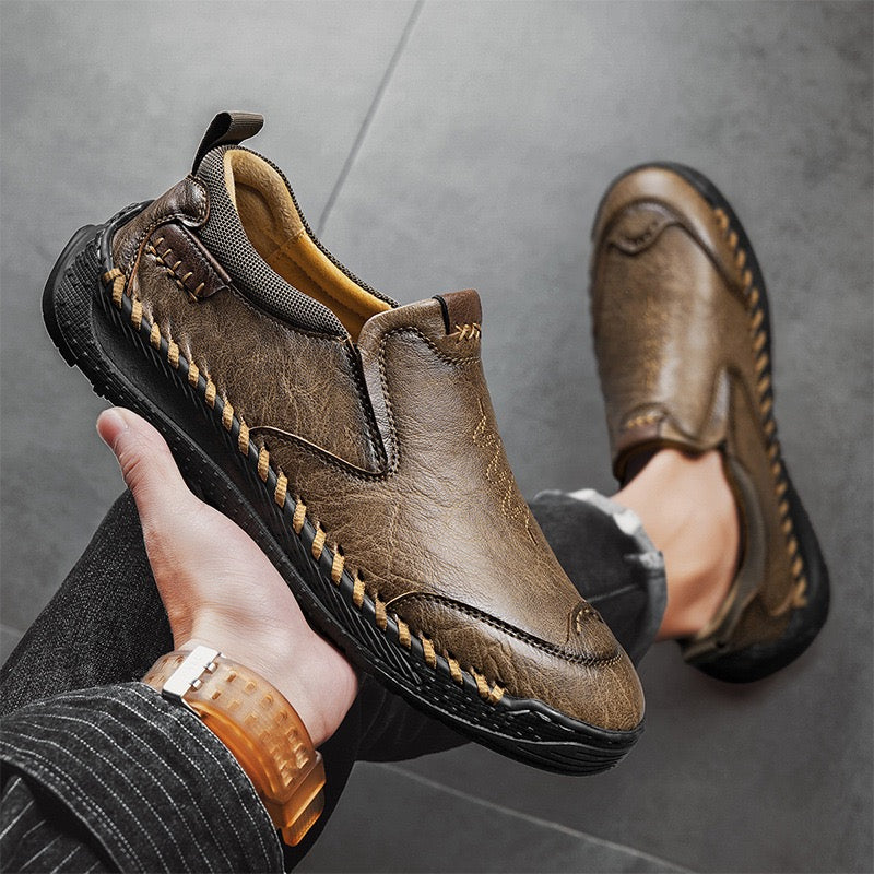 ⏰Promotion -45% OFF🔥GARB®Men's Orthopedic Leather Loafers - Wide Toe Box, Slip-On Comfort