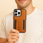 Leather Magnetic Card Holder Phone Case