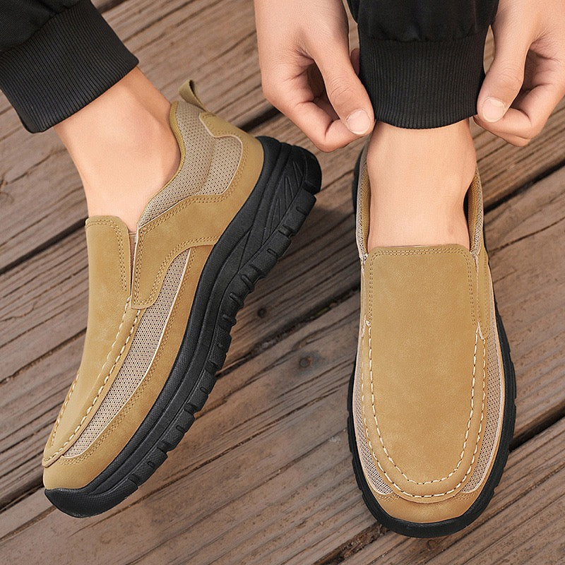 ⏰Promotion - 50% OFF🔥GARB®Genuine Leather  Slip-On Shoes - Orthopedic Arch Support, Wide Toe Box