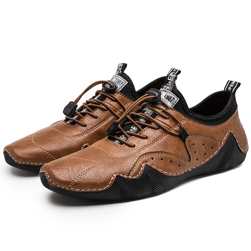 ⏰Promotion - 50% OFF🔥 GARB® Men's Handmade Orthopedic Breathable Lace-up Leather Shoes