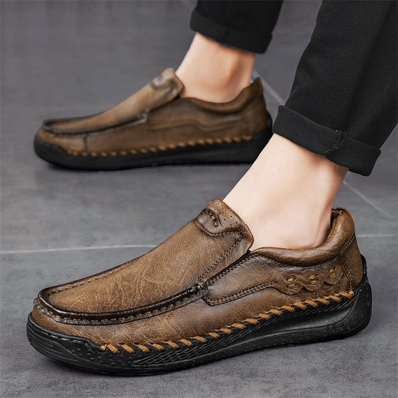 ⏰Promotion - 50% OFF🔥GARB®Men's Orthopedic Loafers – Handcrafted Leather, Wide Toe Box & Arch Support