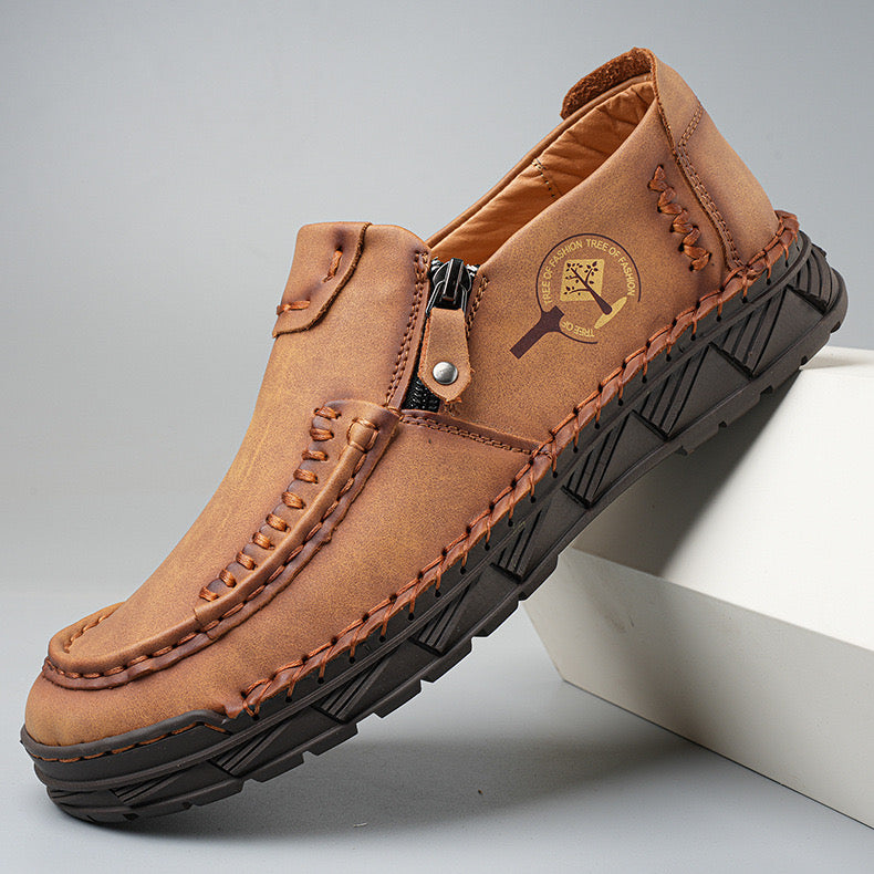 ⏰Last Day! 50% OFF 🔥GARB Premium Leather Loafers - Arch Support, Shock Absorption, Easy Side Zip