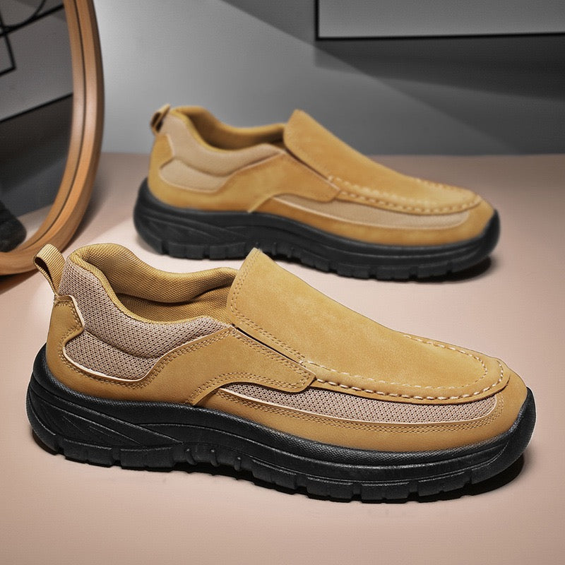 ⏰Promotion - 50% OFF🔥GARB®Genuine Leather  Slip-On Shoes - Orthopedic Arch Support, Wide Toe Box