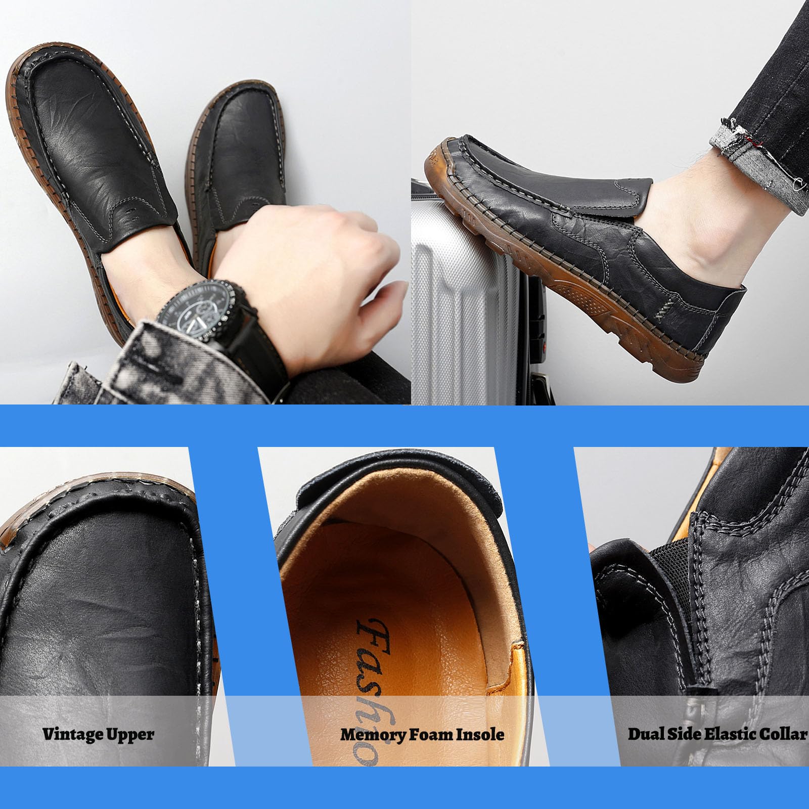 Men's Genuine Leather Casual Loafers