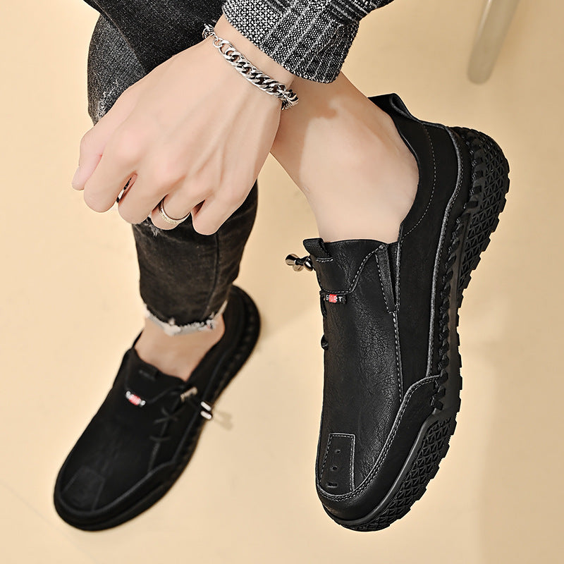 GARB®Men's Handmade Genuine Leather Glue-Free Slip-on Orthopedic Shoes