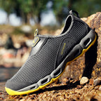 ⏰LAST DAY-50% OFF🛒 Men’s Lightweight Slip-On Barefoot Water Shoes – Breathable Mesh, Quick-Dry, Anti-Slip for Hiking & Outdoors