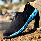 ⏰LAST DAY-50% OFF🛒 Men’s Lightweight Slip-On Barefoot Water Shoes – Breathable Mesh, Quick-Dry, Anti-Slip for Hiking & Outdoors