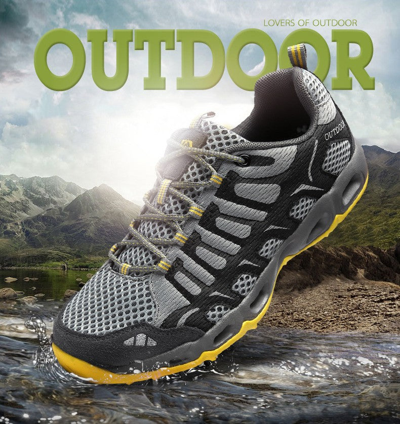 ⏰Limited Time 50% OFF🛒 Men’s Amphibious Hiking & Water Shoes – Lightweight, Quick-Dry, Breathable Mesh, Anti-Slip Sole for Summer Outdoor Adventures