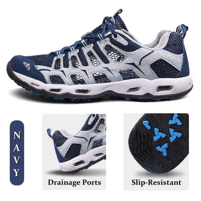 ⏰Limited Time 50% OFF🛒 Men’s Amphibious Hiking & Water Shoes – Lightweight, Quick-Dry, Breathable Mesh, Anti-Slip Sole for Summer Outdoor Adventures