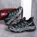 ⏰LAST DAY – 60% OFF🛒 Men's Lightweight Breathable Outdoor Hiking Shoes with Elastic Laces - Comfortable Running and Trekking Sneakers