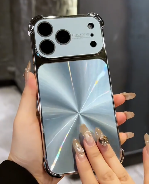 Full-size Shockproof Phone Case with AI button and CD Pattern for iPhone Series