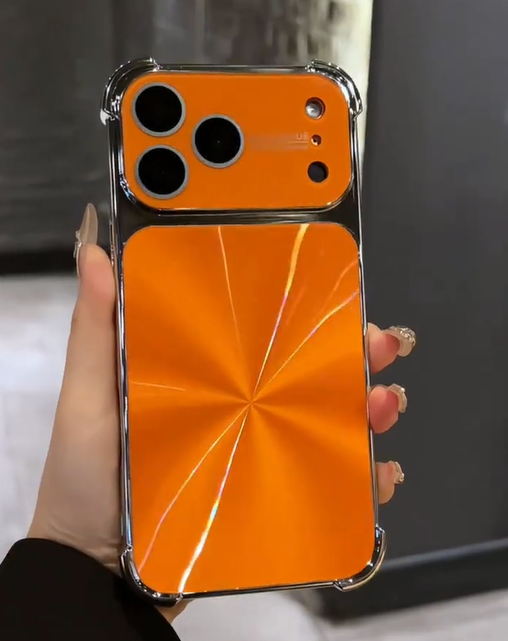 Full-size Shockproof Phone Case with AI button and CD Pattern for iPhone Series