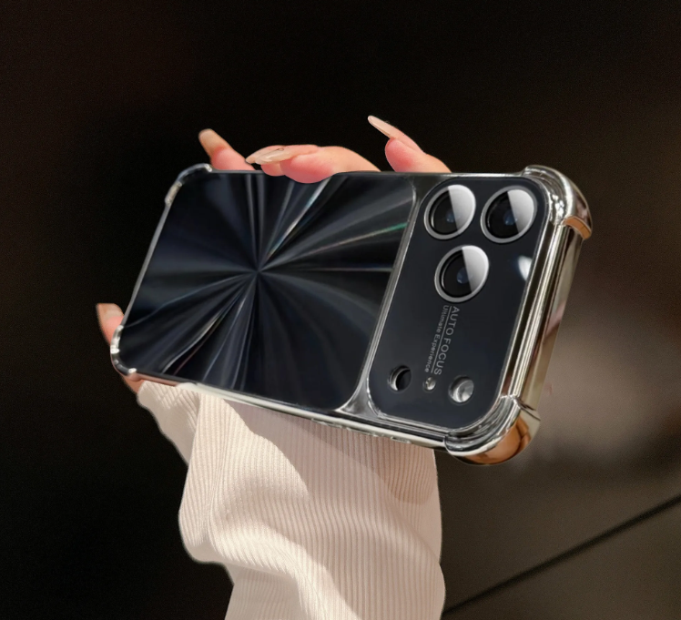 Full-size Shockproof Phone Case with AI button and CD Pattern for iPhone Series