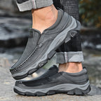 ⏰Promotion 50% OFF - Men's Orthopedic Walking Shoes Genuine Leather Slip On Loafers