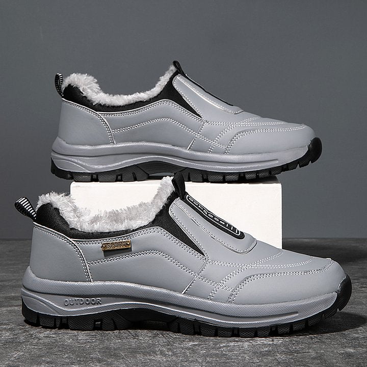 (🔥Best Selling) Men's Comfortable Waterproof Orthopedic Walking Shoes Plus Velvet Shoes