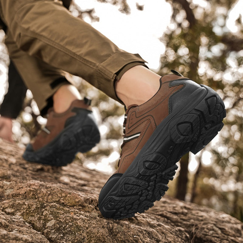 (⏰Clearance Sale-70%OFF🔥)Men's Outdoor Hiking Shoes - Orthopedic, Wide Toe, Arch Support, Waterproof, Anti-Slip, Anti-Puncture, Anti-Smash