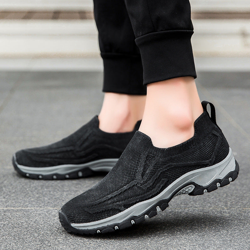 ⏰Flash Sale – 70% OFF🛒Men's Orthopedic Slip-On Walking Shoes – Arch Support, Wide Toe Box, Lightweight & Breathable Sneakers for Plantar Fasciitis, Foot Pain Relief, and All-Day Comfort