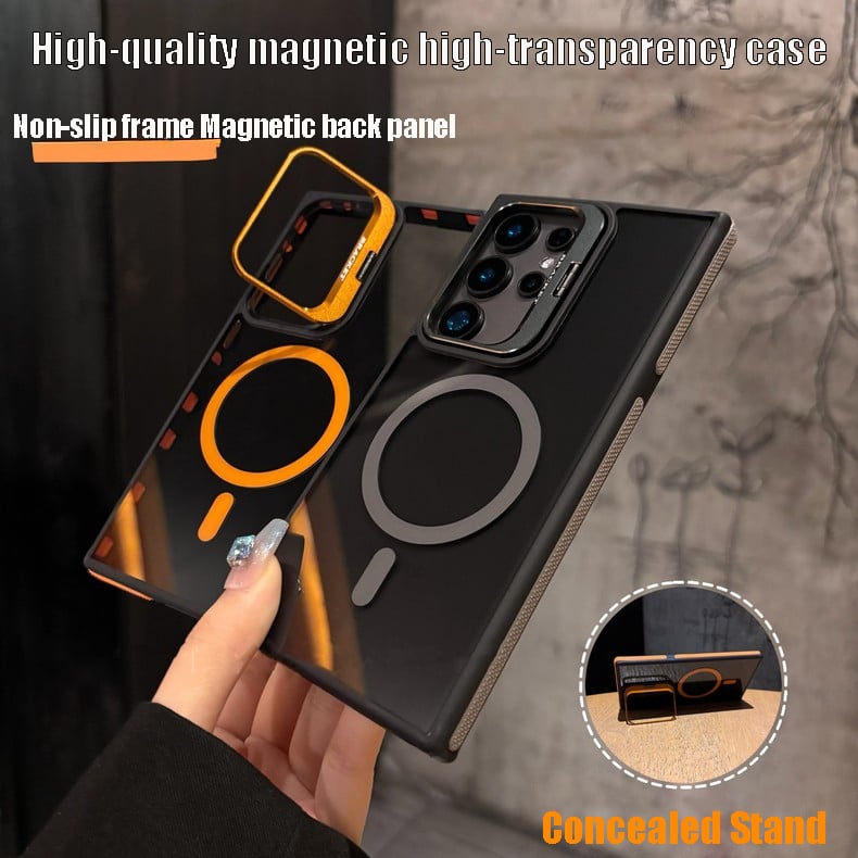 Magnetic Case with Hidden Lens Stand – Galaxy S25 Series