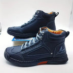 ⚡Men's Comfortable Handmade Leather Boots – Waterproof, Arch Support, Pressure Relief, Spacious Toe Box Outdoor Leather Shoes