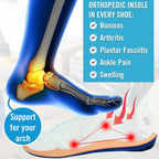 (⏰LAST DAY - 70% OFF🛒)Men’s Orthopedic Walking Shoes – Memory Foam, Arch Support, Comfortable & Lightweight Sneakers