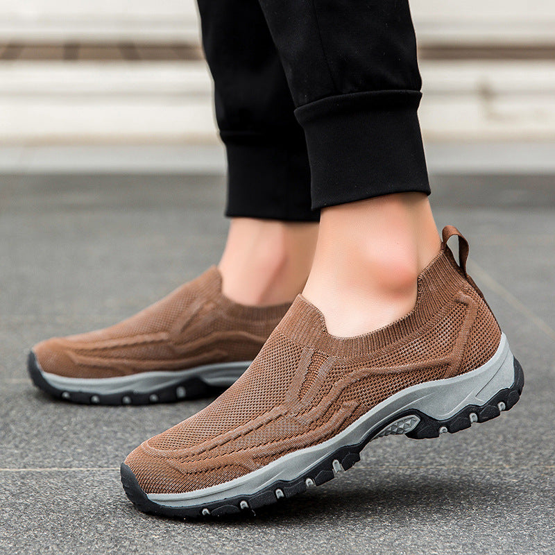 ⏰Flash Sale – 70% OFF🛒Men's Orthopedic Slip-On Walking Shoes – Arch Support, Wide Toe Box, Lightweight & Breathable Sneakers for Plantar Fasciitis, Foot Pain Relief, and All-Day Comfort