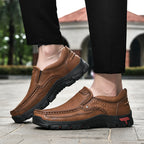 ⏰Promotion - 50% OFF🔥GARB® Men's Handcrafted Wide Toe Outdoor Loafers | Arch Support Leather Shoes