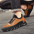 ⏰Limited Time Sale 70% OFF-Men's Casual Fashion Orthopedic Hiking Shoes – Anti-Puncture, Anti-Collision, Non-Slip Arch Support  Leather Outdoor Sports Shoes for All-Terrain Performance