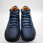 ⚡Men's Comfortable Handmade Leather Boots – Waterproof, Arch Support, Pressure Relief, Spacious Toe Box Outdoor Leather Shoes