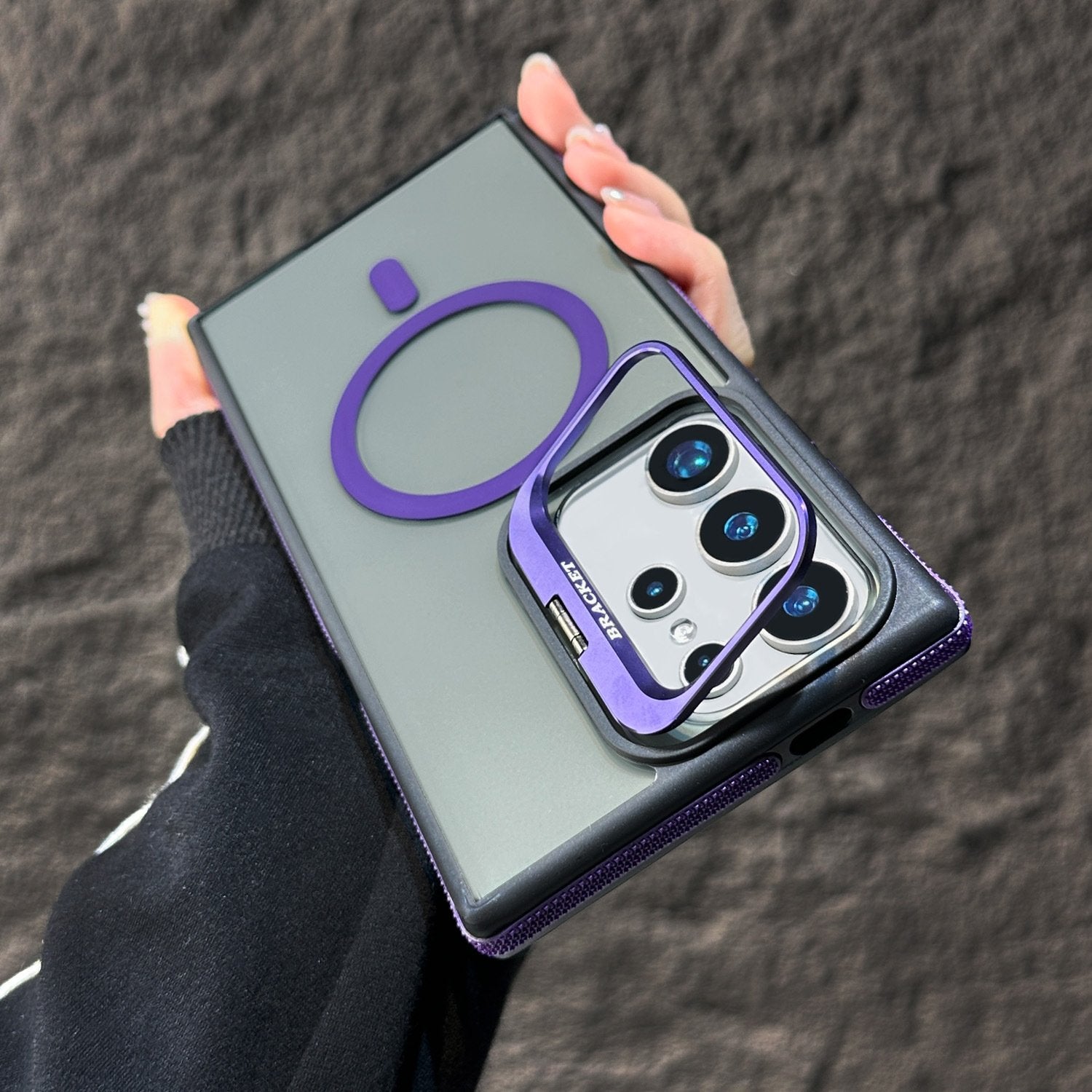 Magnetic Case with Hidden Lens Stand – Galaxy S25 Series