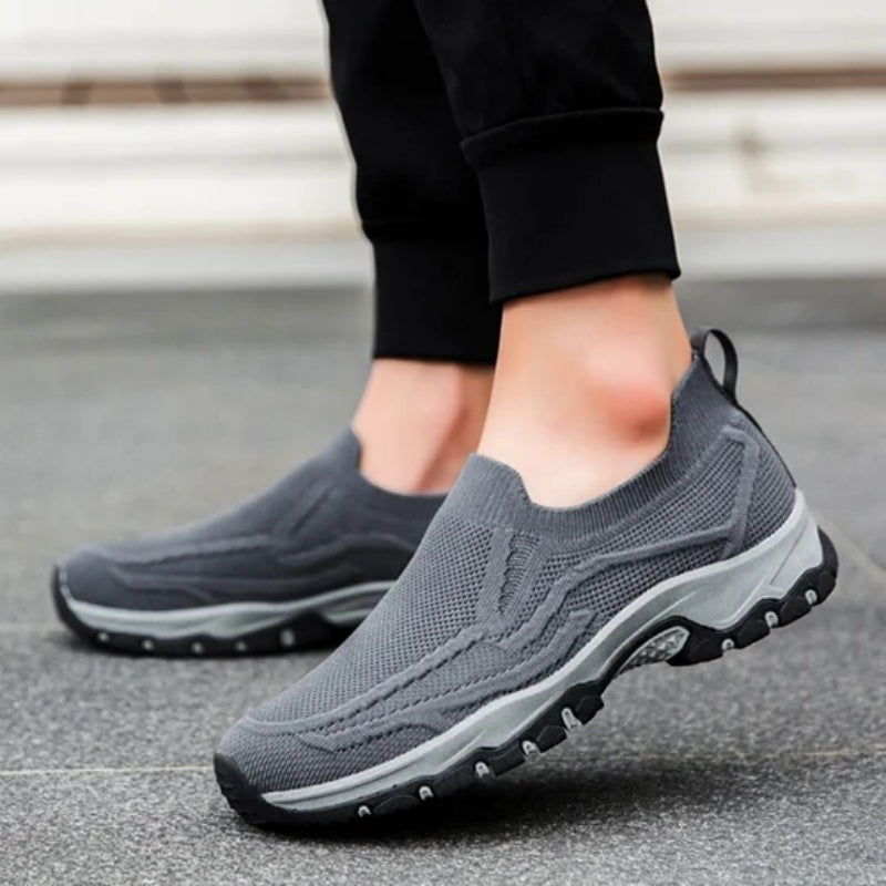 ⏰Flash Sale – 70% OFF🛒Men's Orthopedic Slip-On Walking Shoes – Arch Support, Wide Toe Box, Lightweight & Breathable Sneakers for Plantar Fasciitis, Foot Pain Relief, and All-Day Comfort