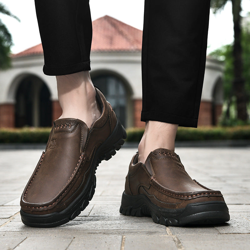 ⏰Promotion - 50% OFF🔥GARB® Men's Handcrafted Wide Toe Outdoor Loafers | Arch Support Leather Shoes