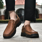 ⏰Promotion - 50% OFF🔥GARB® Men's Handcrafted Wide Toe Outdoor Loafers | Arch Support Leather Shoes