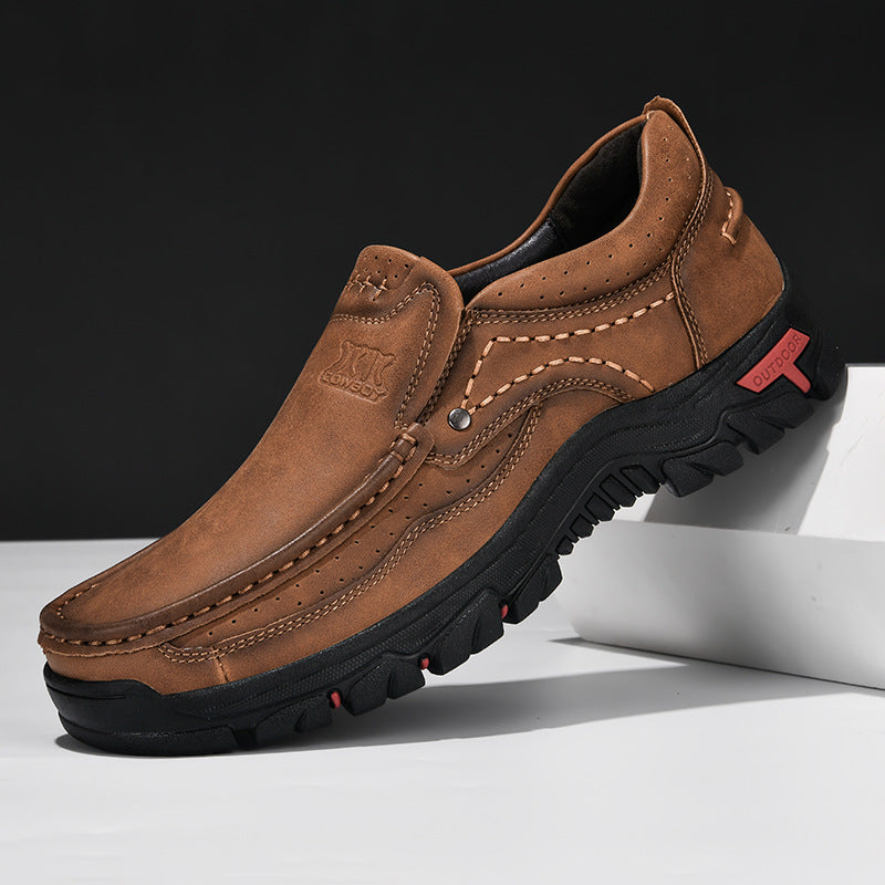 ⏰Promotion - 50% OFF🔥GARB® Men's Handcrafted Wide Toe Outdoor Loafers | Arch Support Leather Shoes